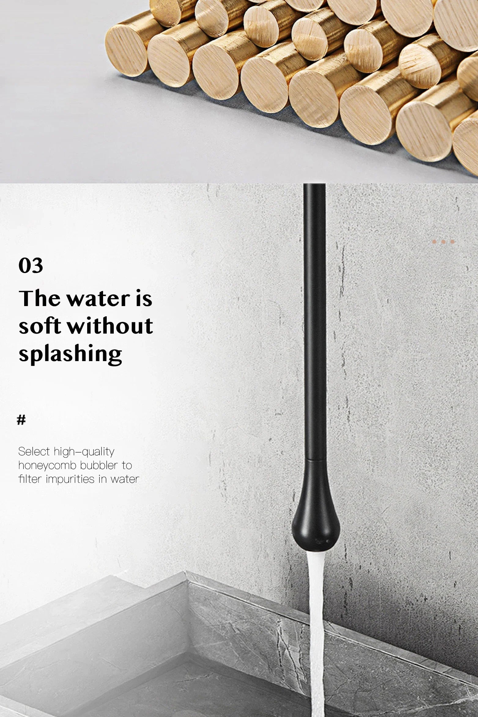 Brass Black Luxury Bathroom Faucet - Single Handle