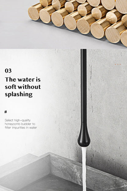 Brass Black Luxury Bathroom Faucet - Single Handle