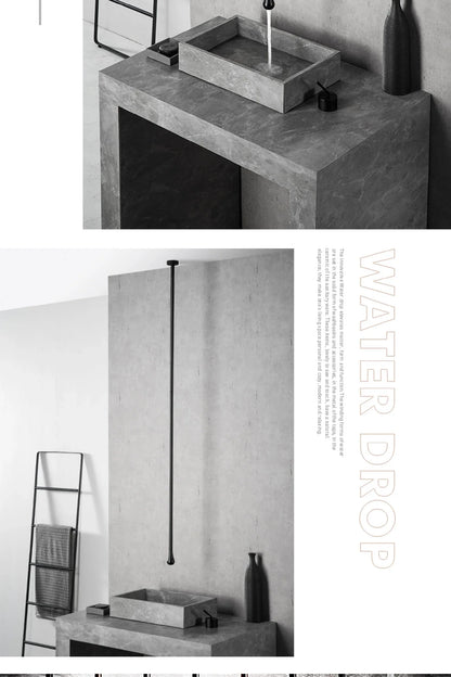 Brass Black Luxury Bathroom Faucet - Single Handle