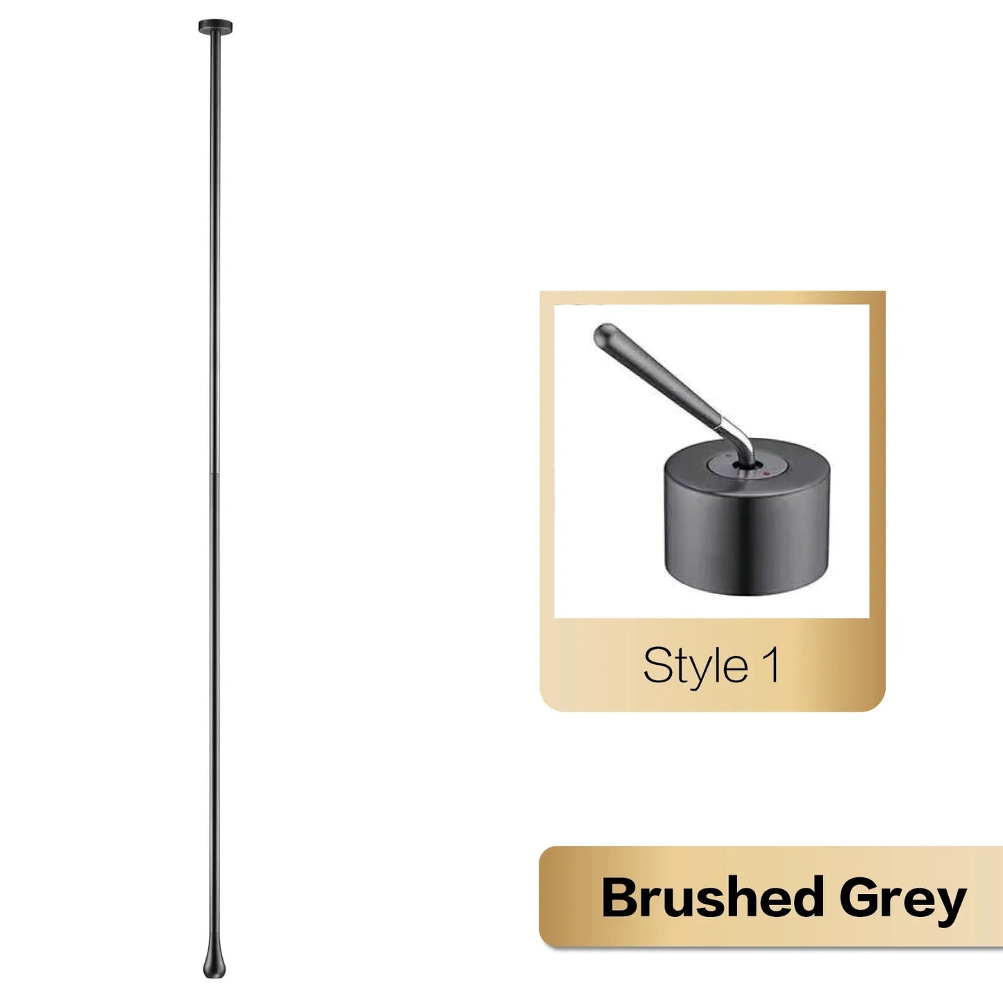 Brass Black Luxury Bathroom Faucet - Single Handle - Brushed Grey 1