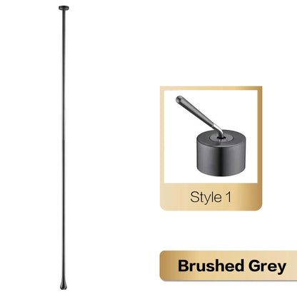 Brass Black Luxury Bathroom Faucet - Single Handle - Brushed Grey 1