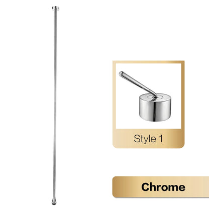 Brass Black Luxury Bathroom Faucet - Single Handle - Chrome 1