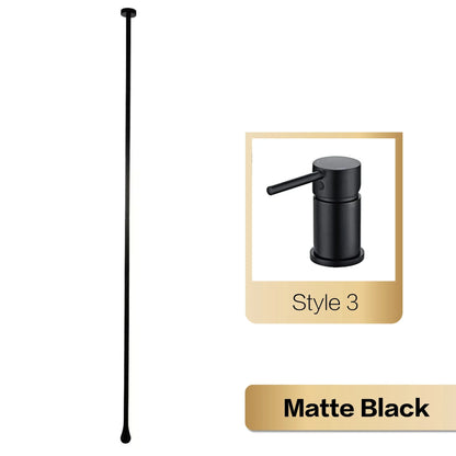 Brass Black Luxury Bathroom Faucet - Single Handle - Matte Black 3