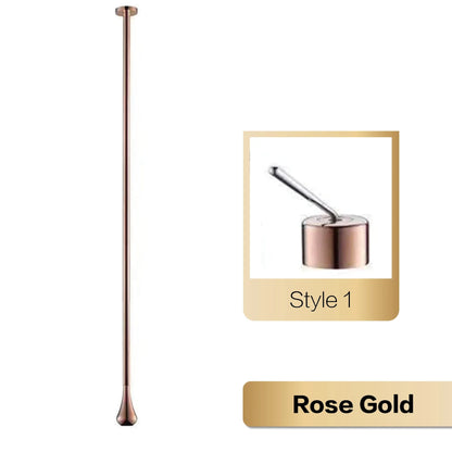 Brass Black Luxury Bathroom Faucet - Single Handle - Rose Gold 1