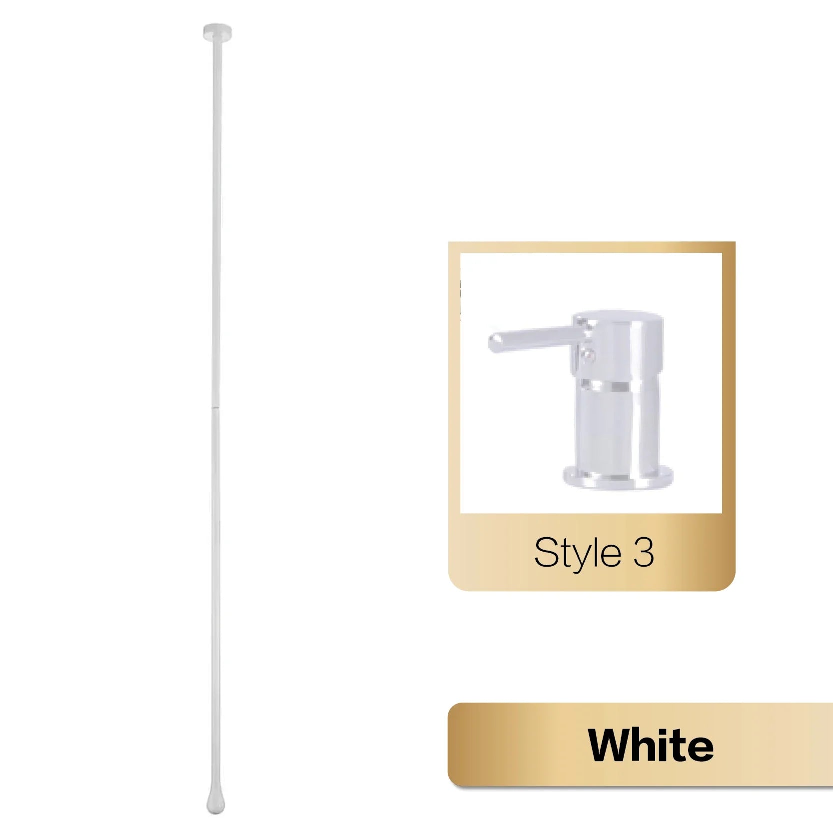 Brass Black Luxury Bathroom Faucet - Single Handle - White 3
