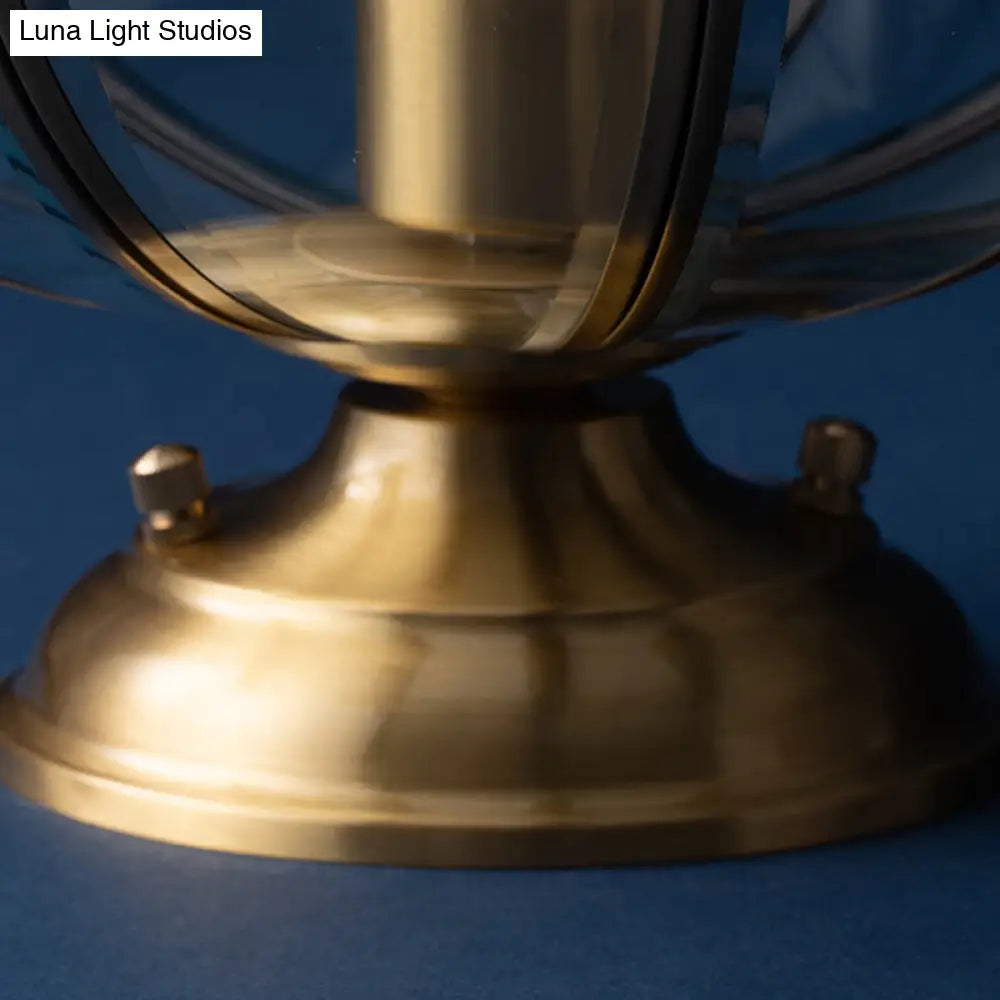 Lámpara de techo DecorBites™ DecorBites™ de latón con forma de cuenco y cristal transparente, semiempotrada