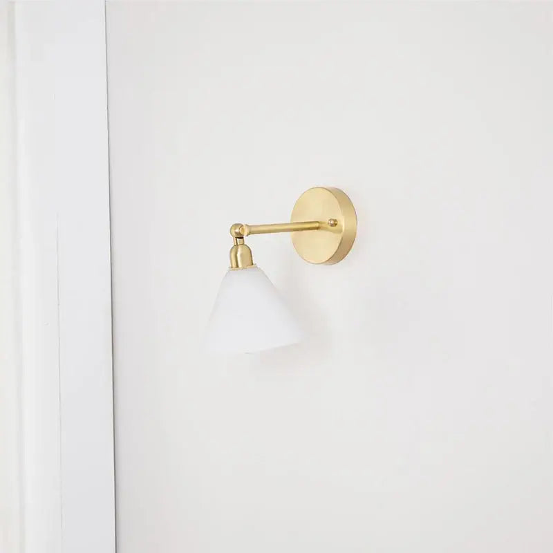 Brass wall lights with gold-toned base and frosted clear glass shade decorbites clear glass bedroom reading lamp with pull chain