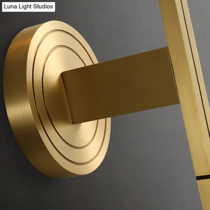 DecorBites™ Brass Diamond Shaped Wall Sconce with Lattice Glass Shade - Modern Wall Light