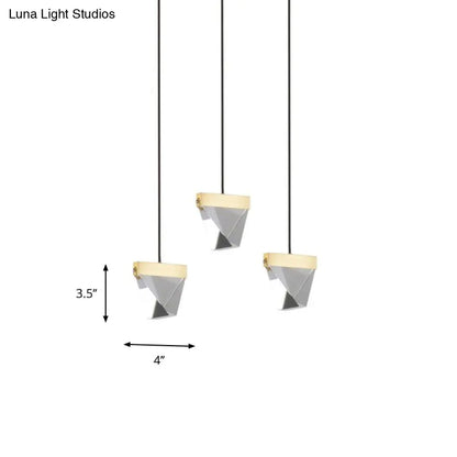 Brass Multi-Ceiling Light Kit with Beveled Crystal and LED