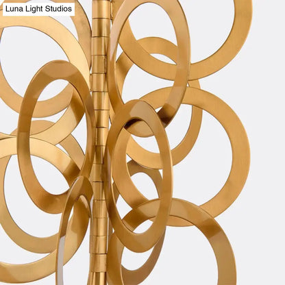 Brass Study Lamp with Round Tradition Metal Base, White Fabric Shade - 1 Bulb Task Lighting