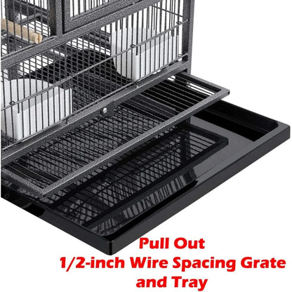Breeder Bird Cage Stacker with Divided Nest