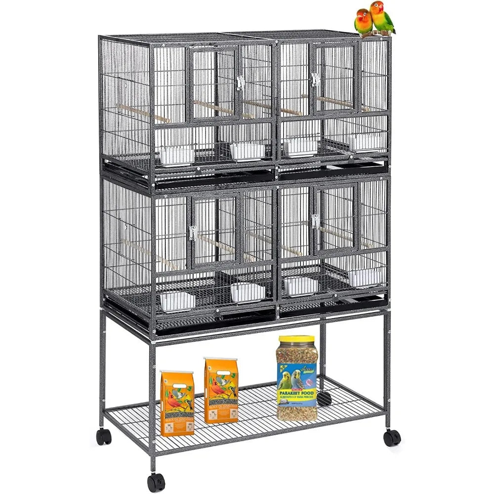Breeder Bird Cage Stacker with Divided Nest