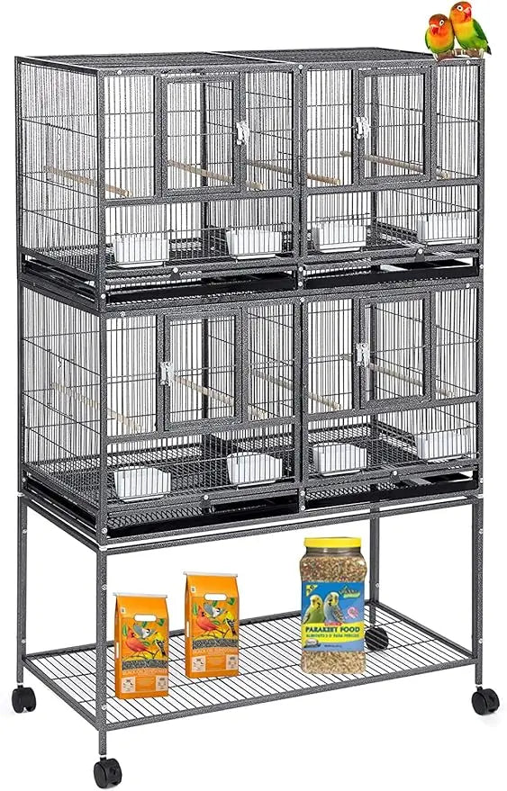Breeder Bird Cage Stacker with Divided Nest - Black Vein / United States