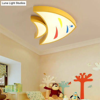 DecorBites™ DecorBites™ Bright Fish Pendant Light: Vibrant Acrylic Hanging for Kindergarten Hallway