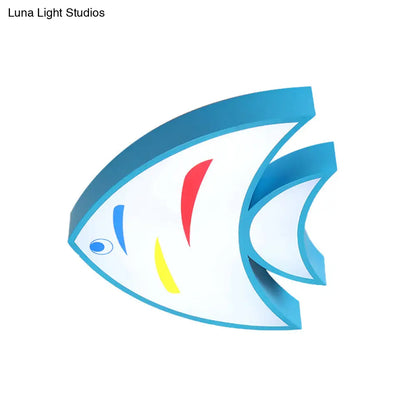 DecorBites™ DecorBites™ Bright Fish Pendant Light: Vibrant Acrylic Hanging for Kindergarten Hallway