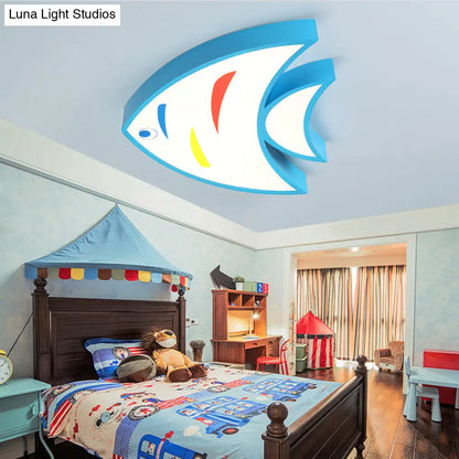 DecorBites™ DecorBites™ Bright Fish Pendant Light: Vibrant Acrylic Hanging for Kindergarten Hallway