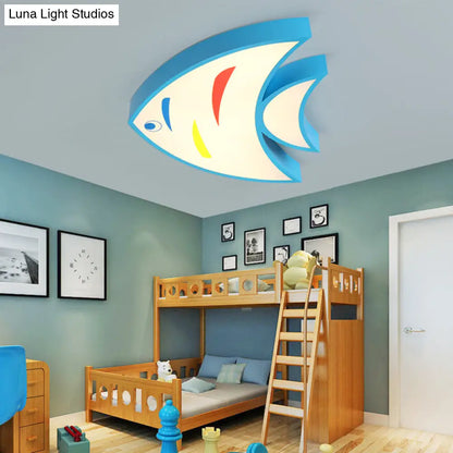 DecorBites™ DecorBites™ Bright Fish Pendant Light: Vibrant Acrylic Hanging for Kindergarten Hallway