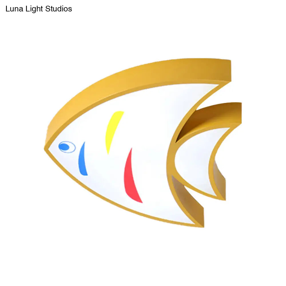 DecorBites™ DecorBites™ Bright Fish Pendant Light: Vibrant Acrylic Hanging for Kindergarten Hallway