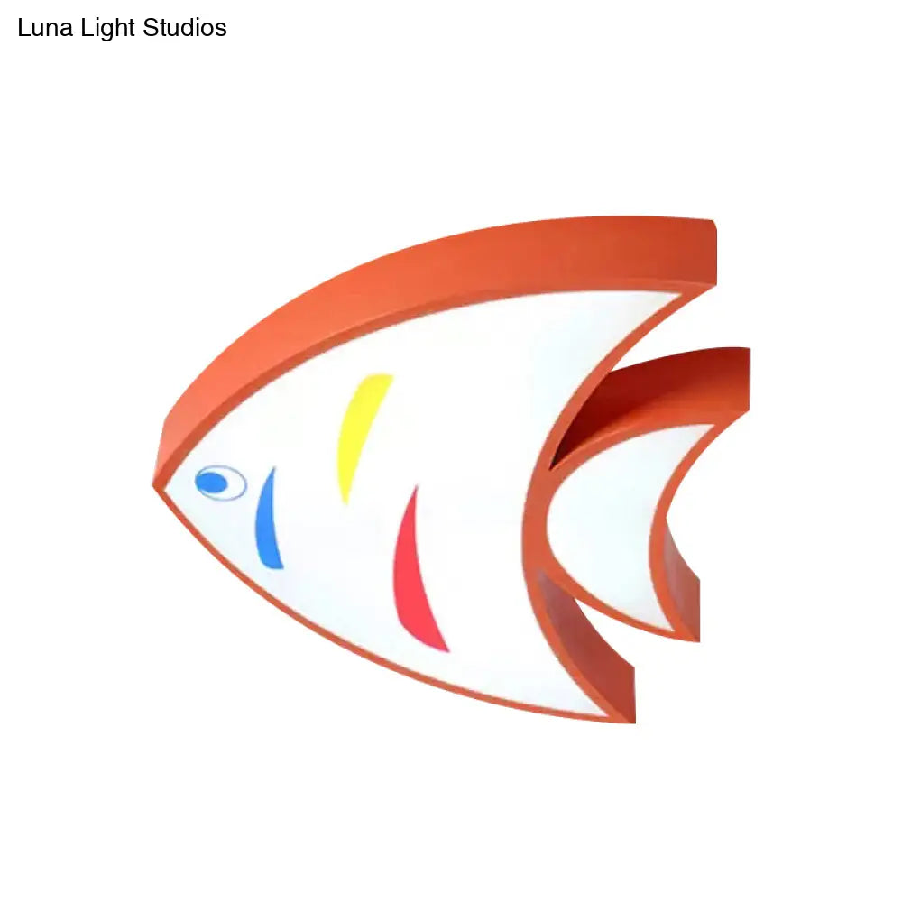 DecorBites™ DecorBites™ Bright Fish Pendant Light: Vibrant Acrylic Hanging for Kindergarten Hallway