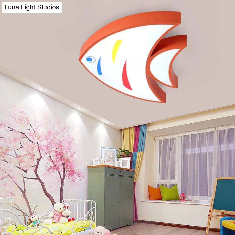 DecorBites™ DecorBites™ Bright Fish Pendant Light: Vibrant Acrylic Hanging for Kindergarten Hallway