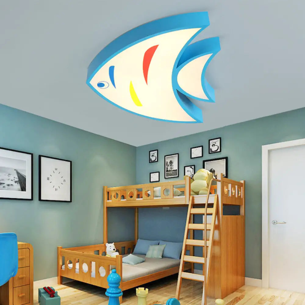 DecorBites™ DecorBites™ Bright Fish Pendant Light: Vibrant Acrylic Hanging for Kindergarten Hallway