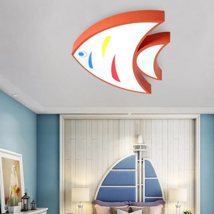 DecorBites™ DecorBites™ Bright Fish Pendant Light: Vibrant Acrylic Hanging for Kindergarten Hallway