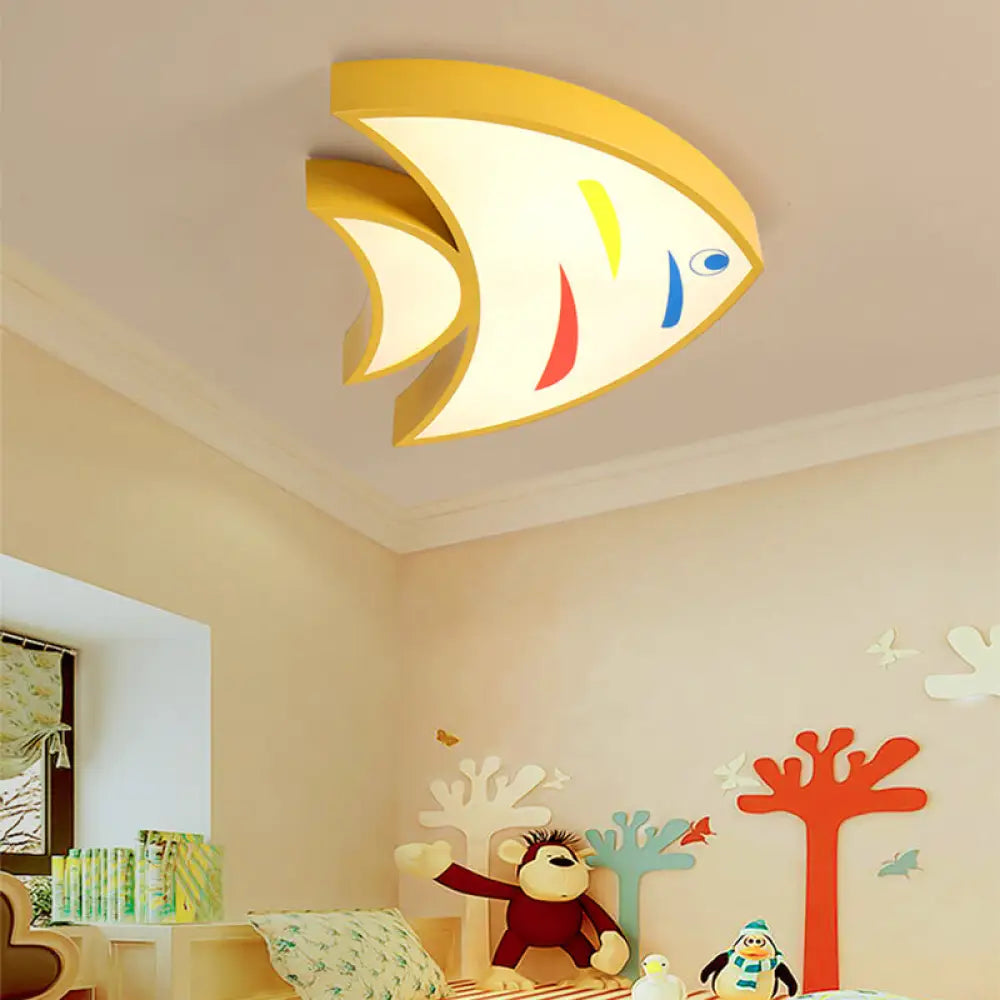 DecorBites™ DecorBites™ Bright Fish Pendant Light: Vibrant Acrylic Hanging for Kindergarten Hallway