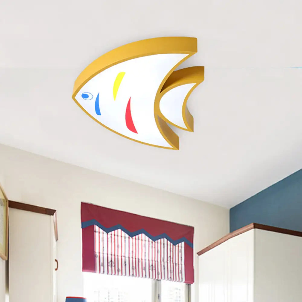DecorBites™ DecorBites™ Bright Fish Pendant Light: Vibrant Acrylic Hanging for Kindergarten Hallway