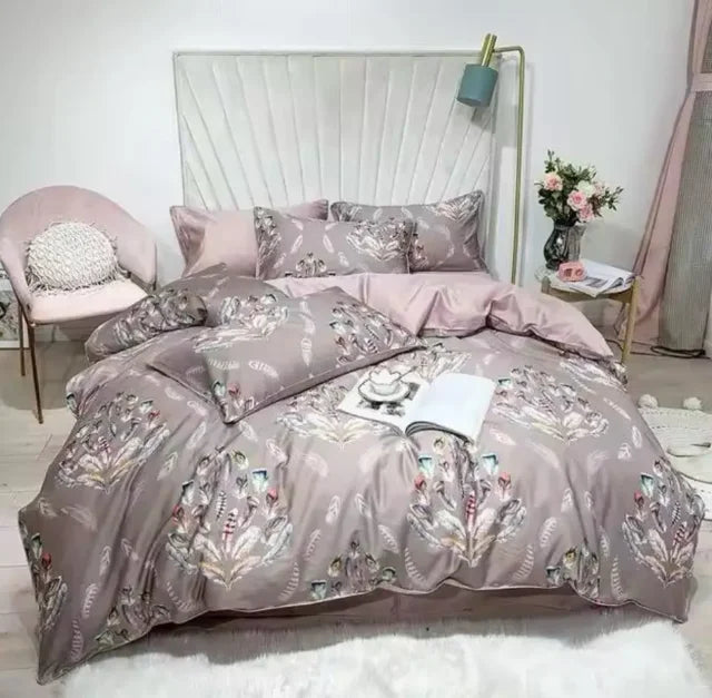 Bright Flamingo Luxury Egyptian Cotton Bedding Set