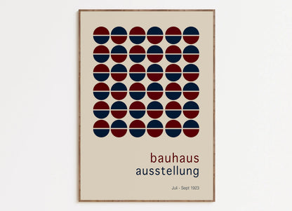Bright Geometric Bauhaus Canvas Art Print - Posters