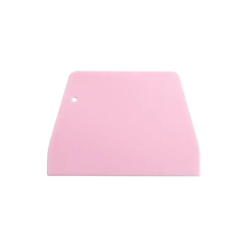 Pink silicone cake spatula dough with rounded edge and small hole for easy use as a decorbites spatula dough cutter