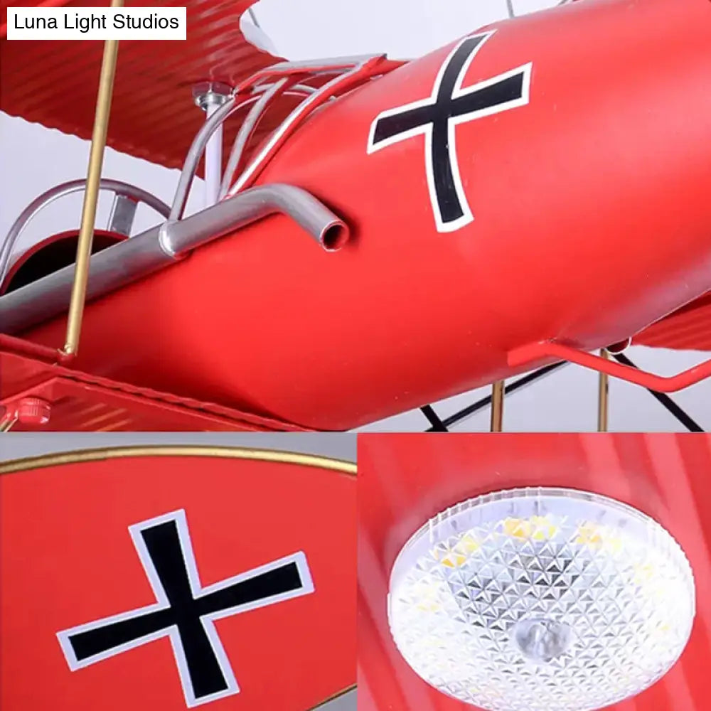 DecorBites™ DecorBites™ Bright Metal Glider Ceiling Mount Light: Vibrant Flush Ceiling Light for Boys Bedroom