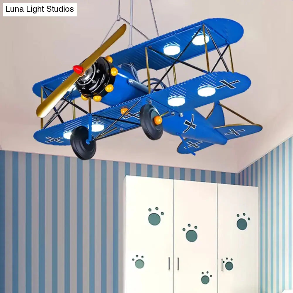DecorBites™ DecorBites™ Bright Metal Glider Ceiling Mount Light: Vibrant Flush Ceiling Light for Boys Bedroom