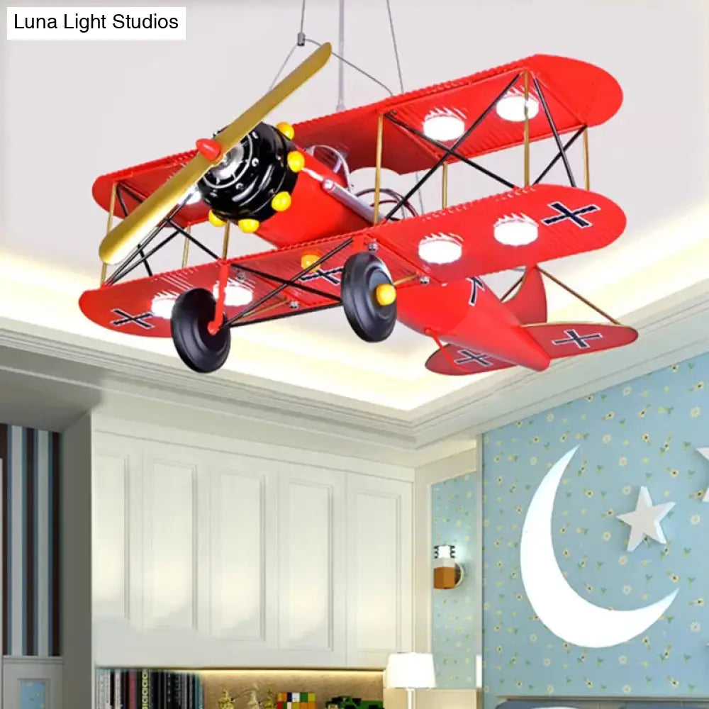 DecorBites™ DecorBites™ Bright Metal Glider Ceiling Mount Light: Vibrant Flush Ceiling Light for Boys Bedroom