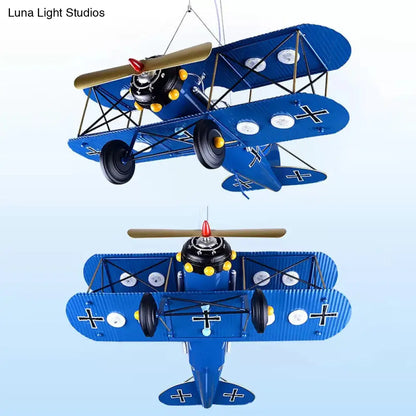 DecorBites™ DecorBites™ Bright Metal Glider Ceiling Mount Light: Vibrant Flush Ceiling Light for Boys Bedroom