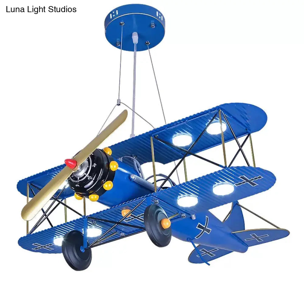 DecorBites™ DecorBites™ Bright Metal Glider Ceiling Mount Light: Vibrant Flush Ceiling Light for Boys Bedroom