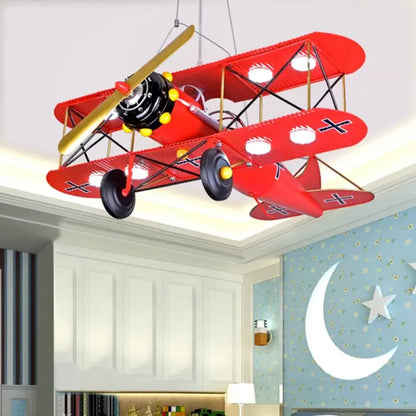 DecorBites™ DecorBites™ Bright Metal Glider Ceiling Mount Light: Vibrant Flush Ceiling Light for Boys Bedroom