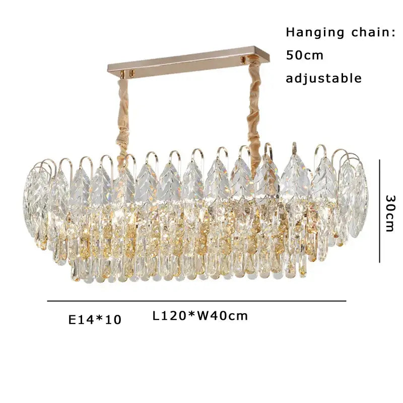 Elegant gold-toned decorbites brilliance crystal chandelier with cascading amber crystal droplets for living room decor