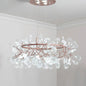 Bronze Designer LED Heracleum Chandelier: Acrylic Living Room Pendant Light Fixture