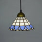 Bronze Hand Cut Glass Pendant Light - Mission Geometry Design