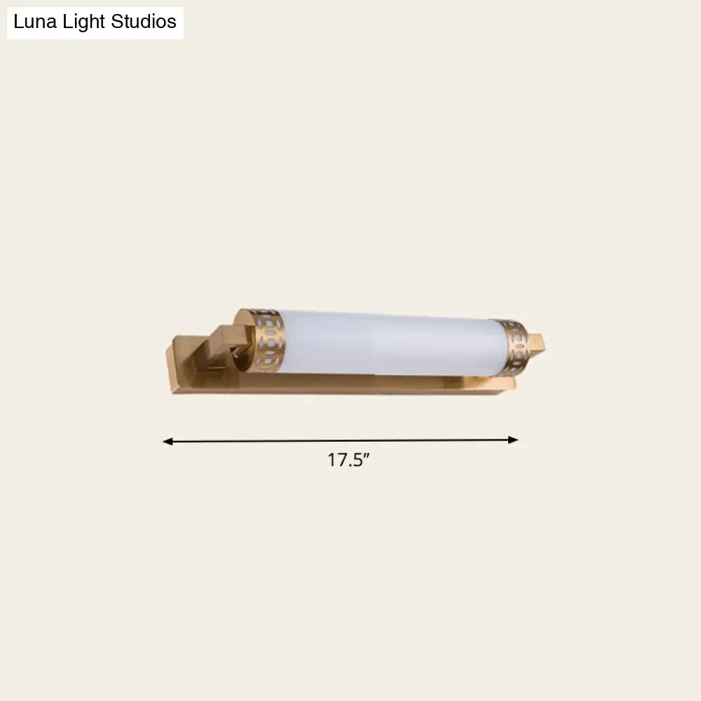 DecorBites™ Bronze LED Wall Light Sconce for Minimalist Bathroom Vanity Lighting