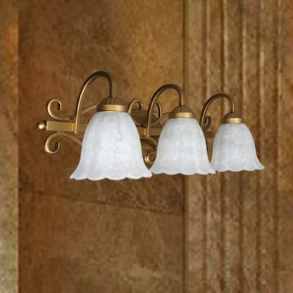 Bronze Vanity Wall Light Fixtures | Down Lighting | Wall Mounted Mirror Front