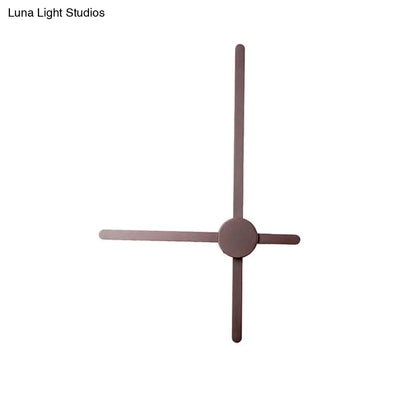 DecorBites™ Brown Metal Post Modern Wall Sconce - Stylish Living Room Lighting