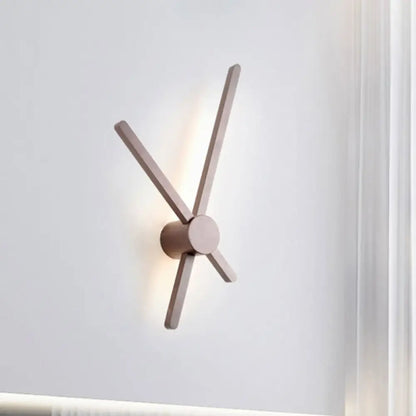 DecorBites™ Brown Metal Post Modern Wall Sconce - Stylish Living Room Lighting