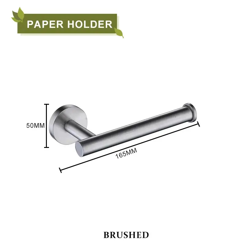 Brushed stainless steel paper holder from decorbites brushed gold bathroom accessories set with a sleek modern design