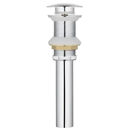 Brushed gold pop-up drain stopper 2-pack with chrome-finished cylindrical bathroom sink pop-up drain stopper