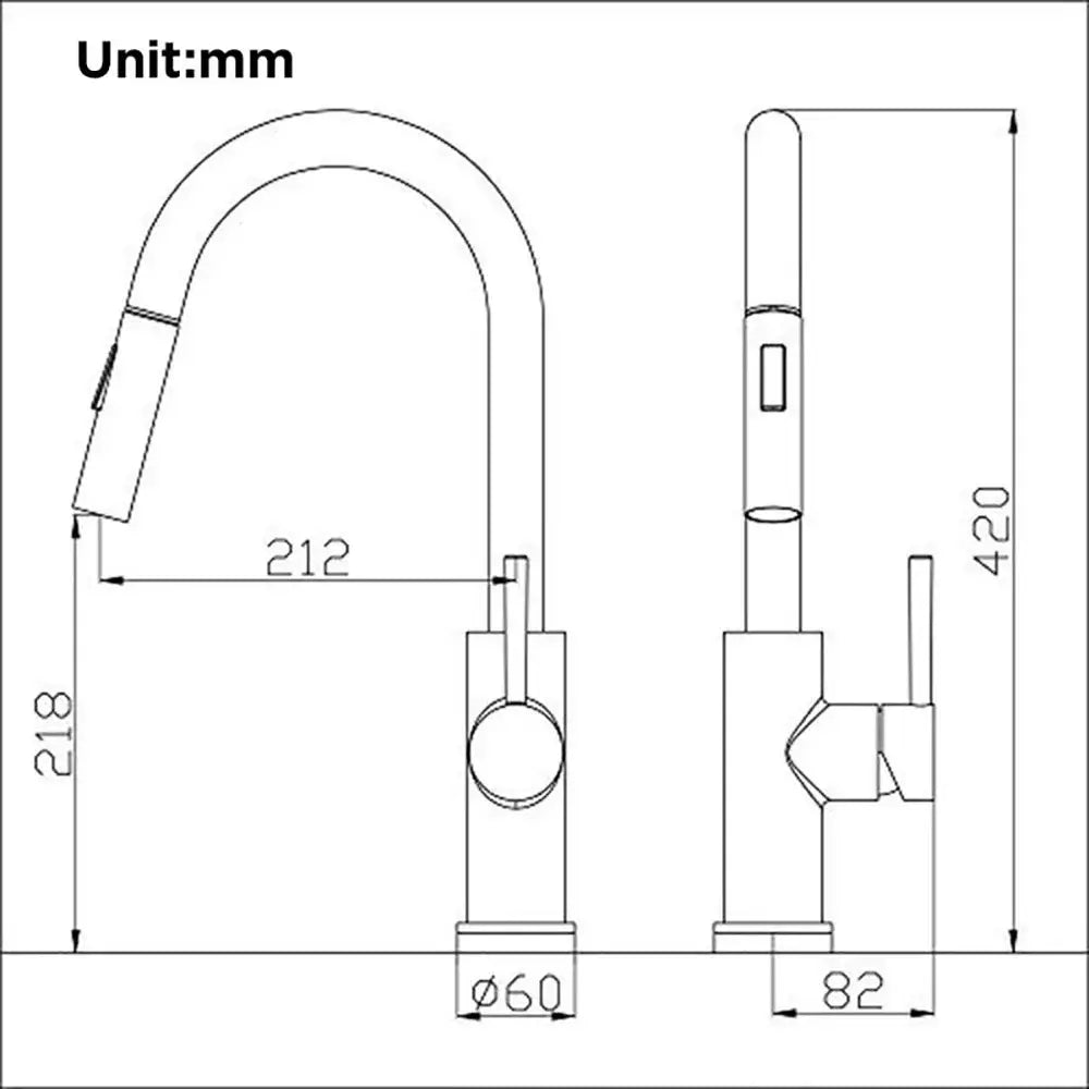 Brushed gold smart touch kitchen faucet with sleek metallic finish and integrated pull-down spray head in dual modes