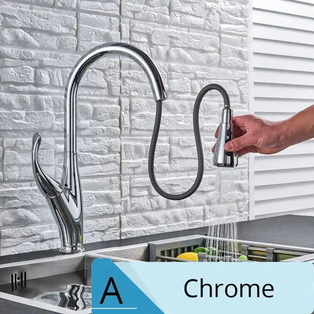 Brushed nickel kitchen faucet with pull down sprayer featuring chrome finish flexible hose by decorbites brushed nickel