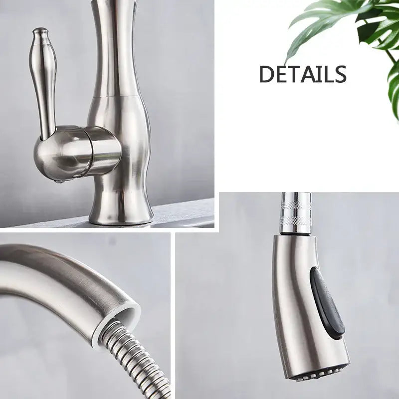Brushed nickel kitchen faucet with pull down sprayer featuring sleek modern design decorbites brushed nickel