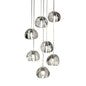 Bubble Glass Mini Pendant Light - Modern Nordic Design, LED Round Stair Hanging Lamp